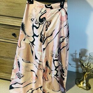 Emilio Pucci, Pink Patterned Women's wide leg pants